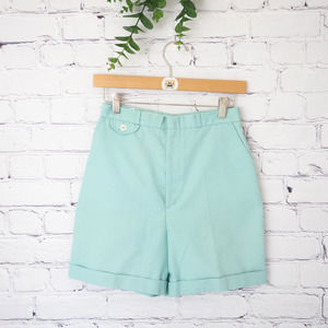 70s Mod Vintage Cuffed Trouser Shorts Women's Size 2 Waist 26‎